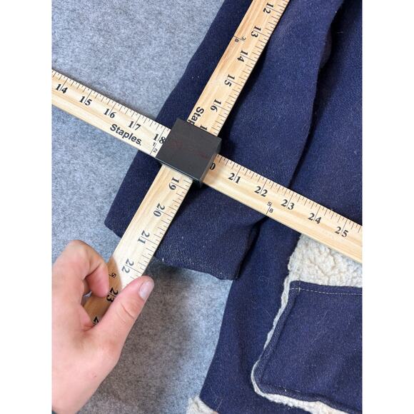 JC Penney Marlboro Man denim sherpa-lined pile rancher jacket. - Picture 3 of 12